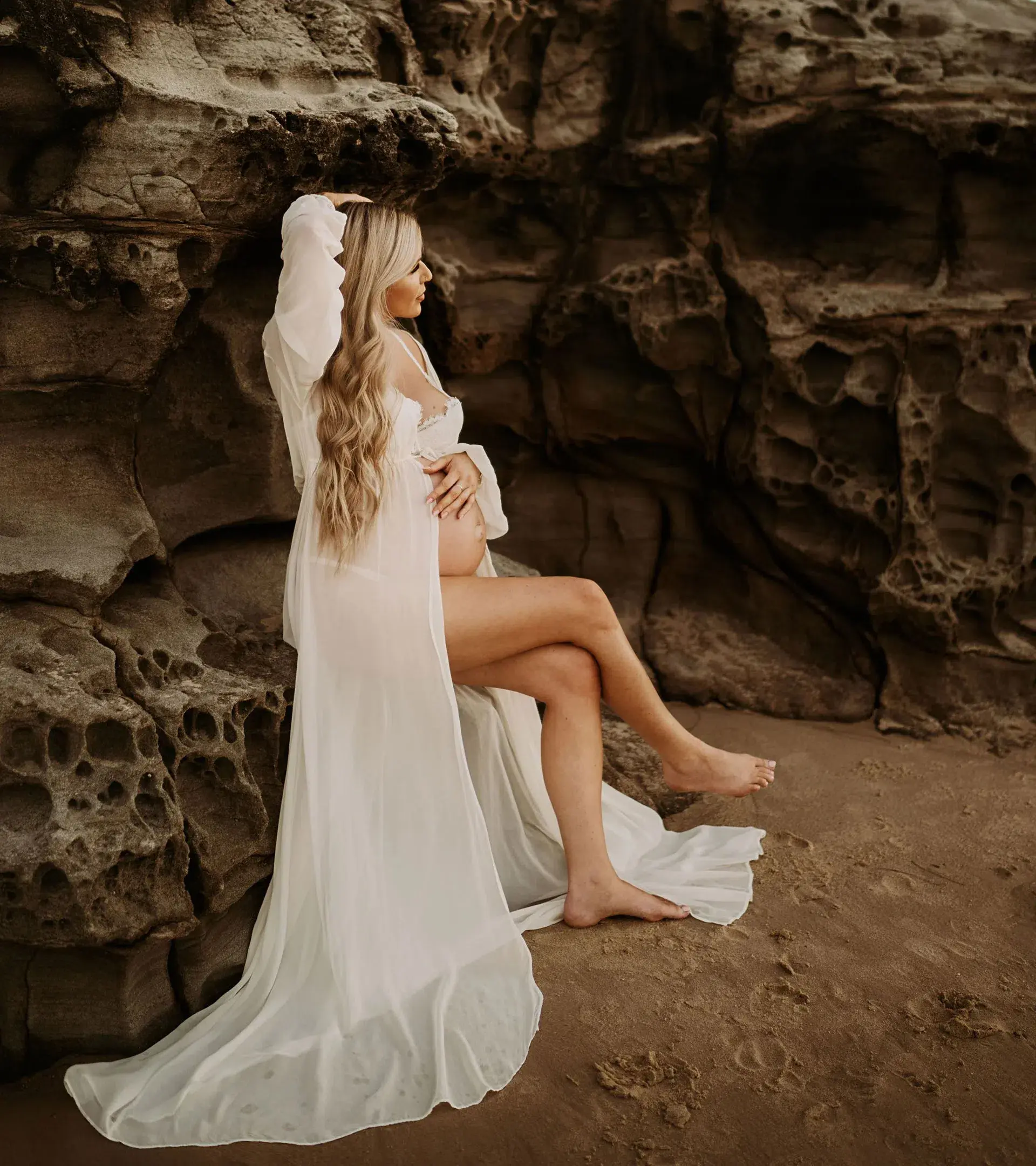 Robed.Co Sheer White Robe One Size - Image 7