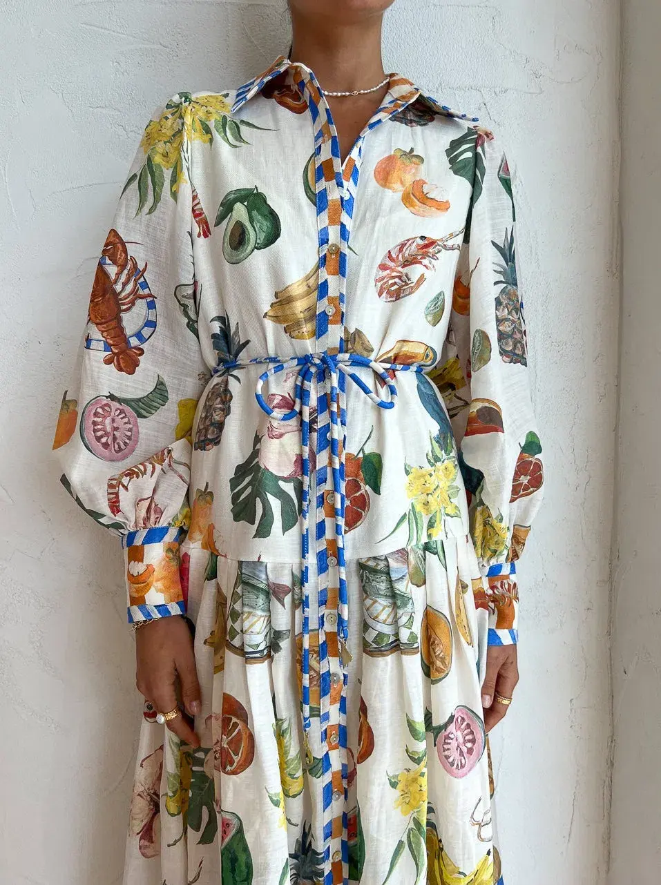Alemais Theo Shirtdress Print Size 14 - Image 6