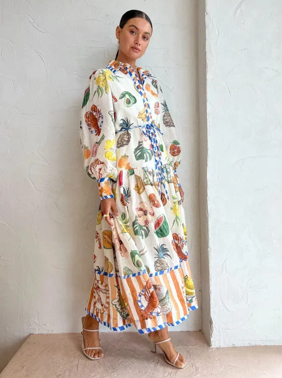 Alemais Theo Shirtdress Print Size 14 - Image 2