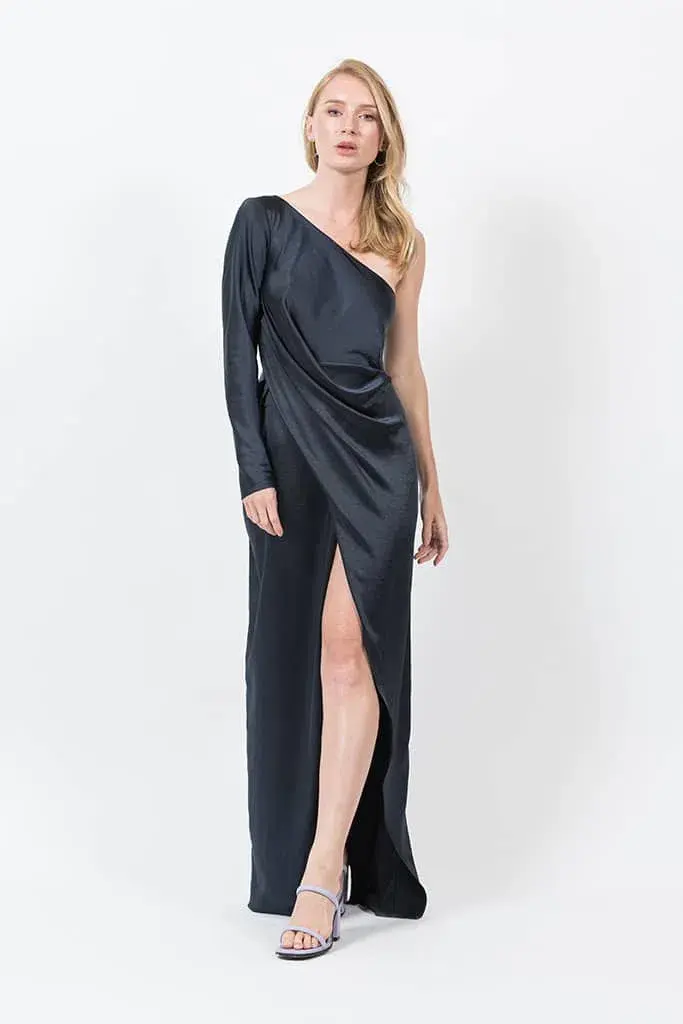 One Fell Swoop Scarlett Gown in Navy Size 8 - Image 1