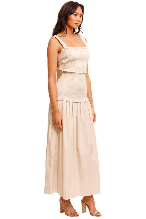 Bec & Bridge Minou Midi Dress in Pumice Size 10 for rent on The Volte - main image
