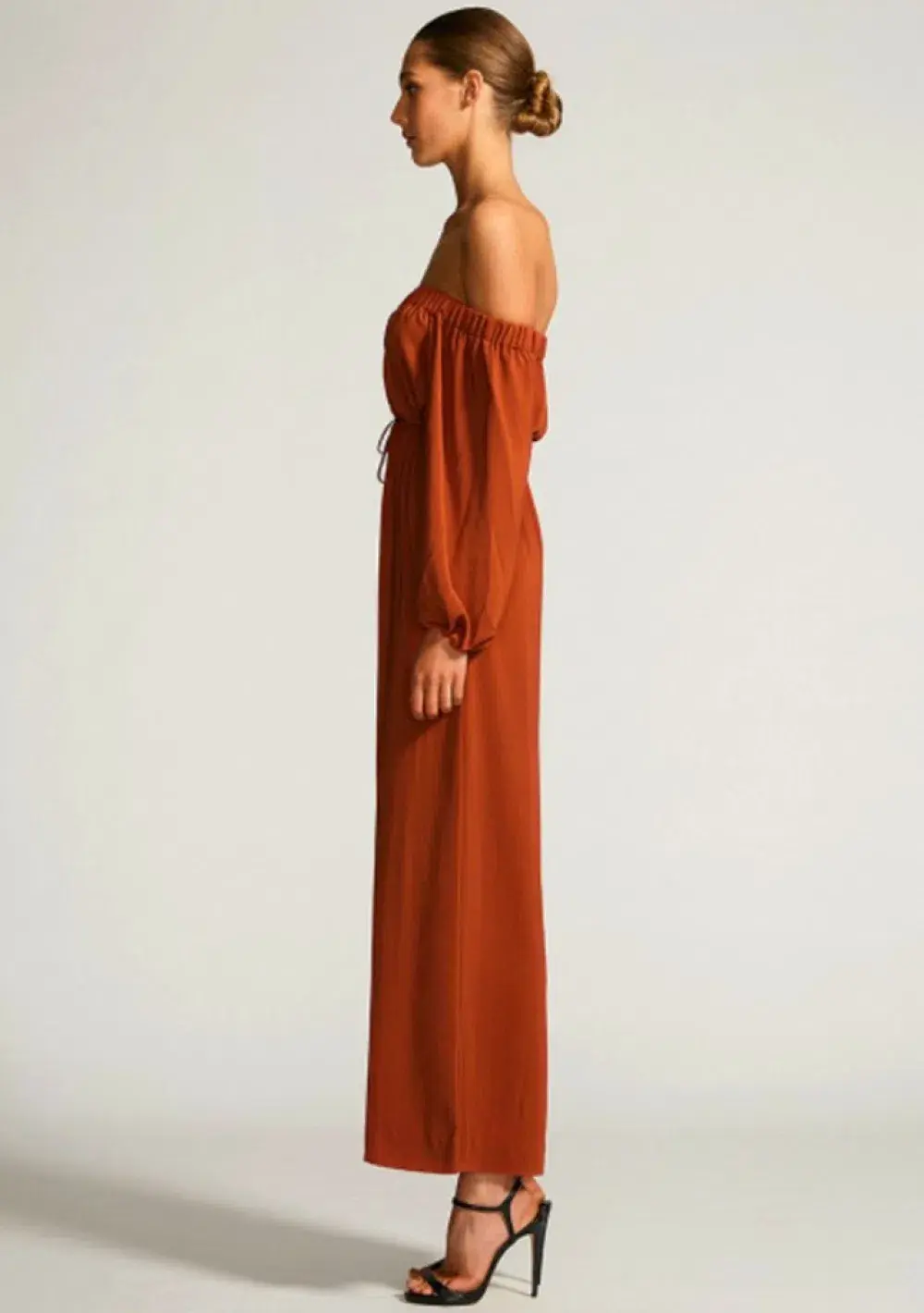Shona Joy Off The Shoulder Jumpsuit Rust  Size 8 - Image 2