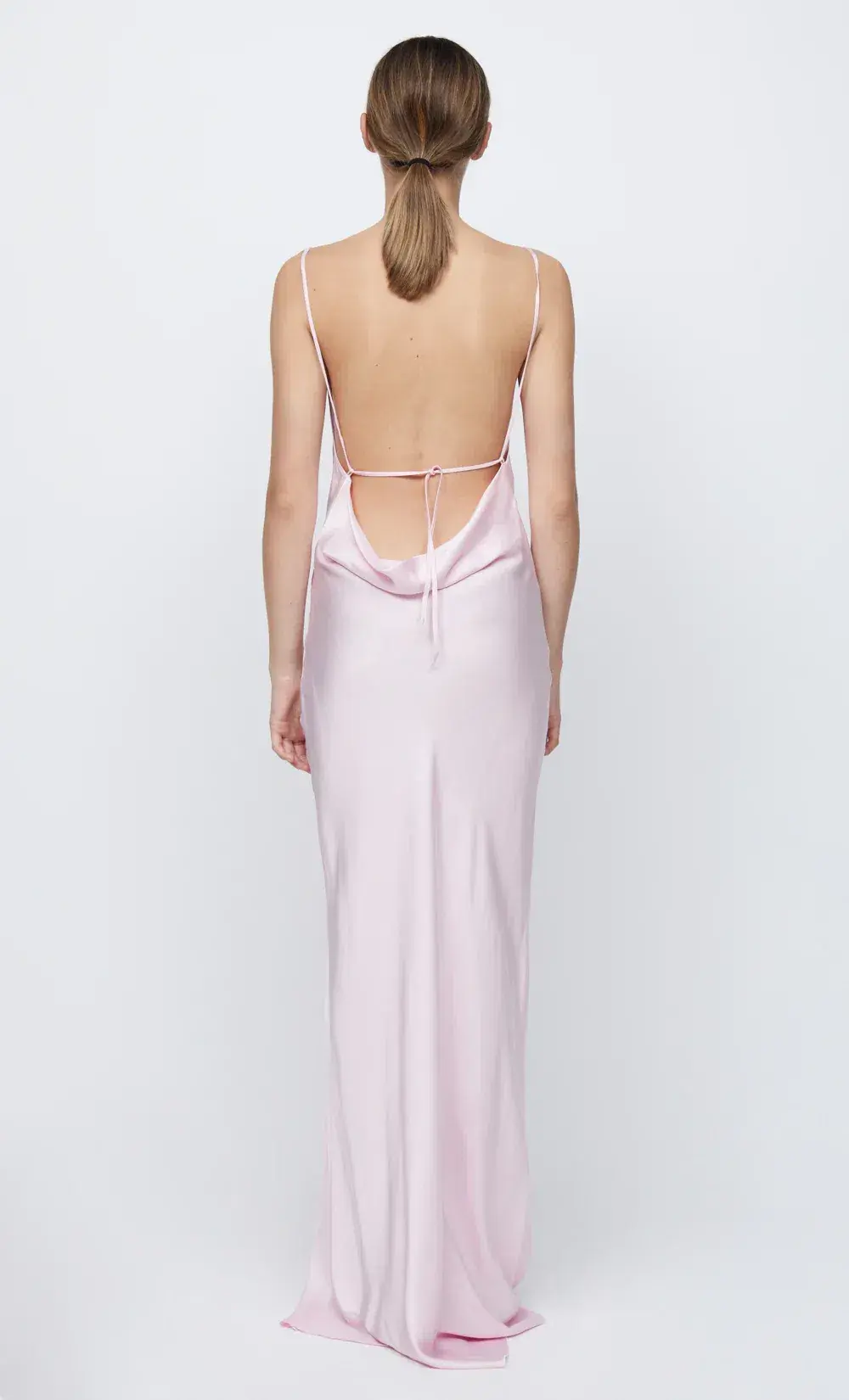 Bec & Bridge Joelle Split Maxi Dress Quartz Blush Size AU 6 for rent on The Volte - main image