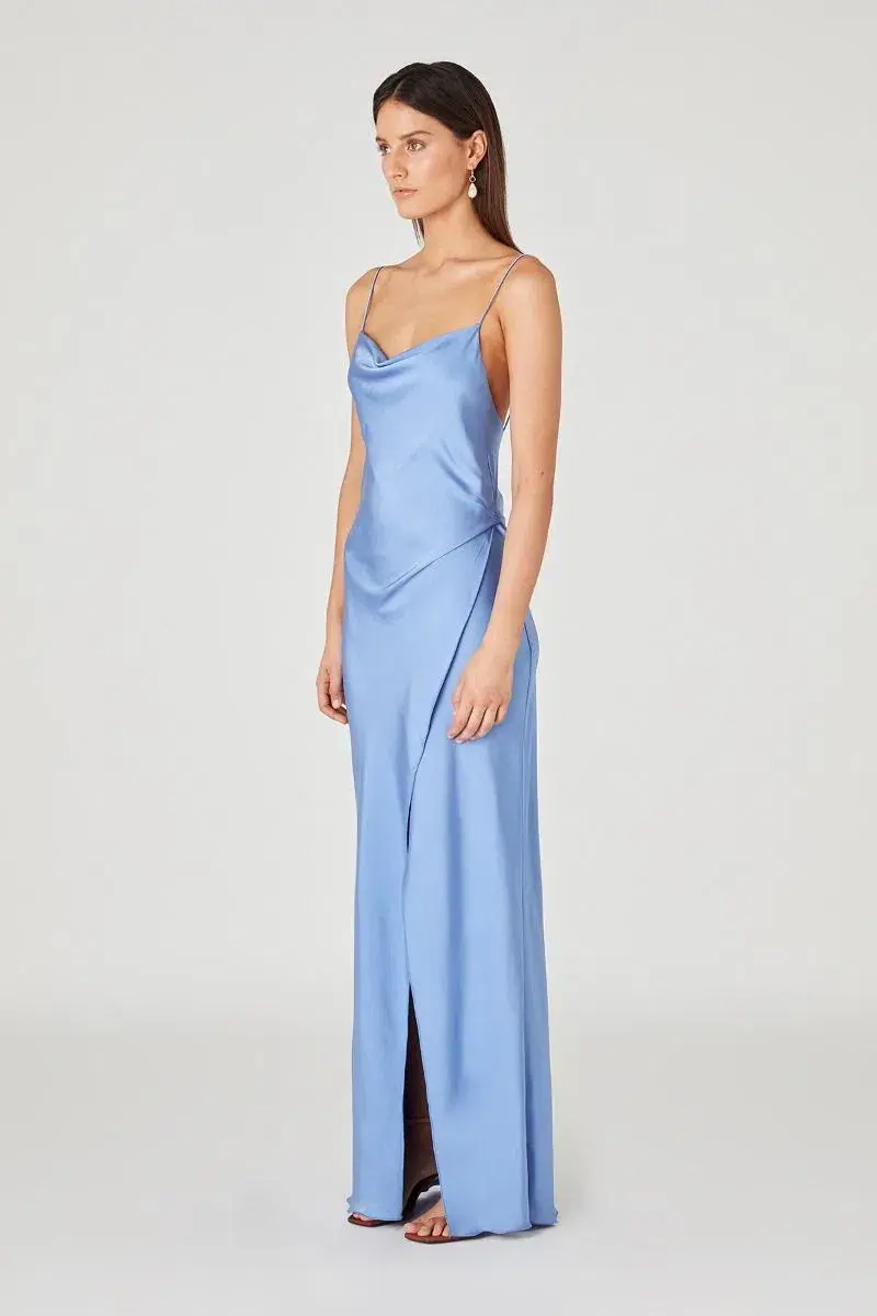 Camilla And Marc Monroe Slip Dress Blue Size AU 10 for rent on The Volte - main image