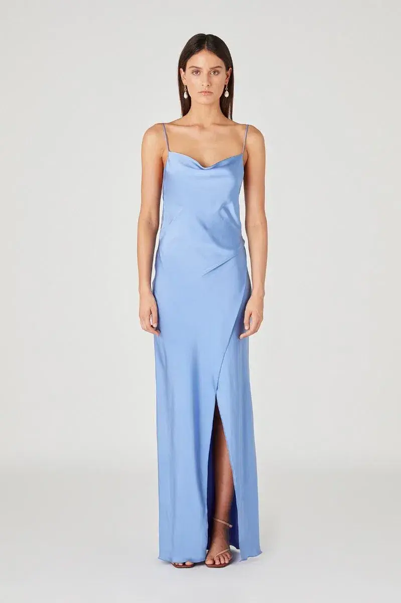 Camilla And Marc Monroe Slip Dress Blue Size AU 10 for rent on The Volte - main image