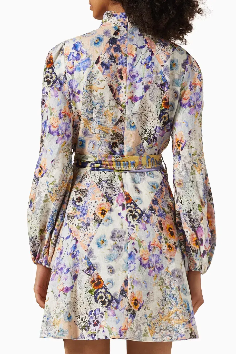Zimmermann Tama Belted Mini Dress Floral Size 2 / AU 12 - Image 2
