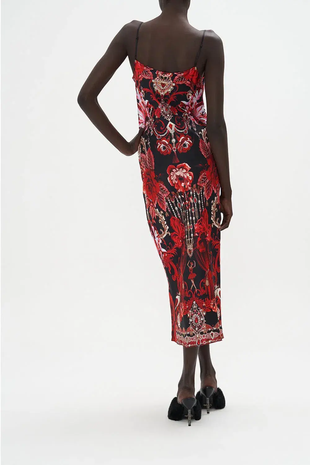 Camilla Long Bias Slip Sisterhood Of The Rose Black Size AU 6 - Image 2