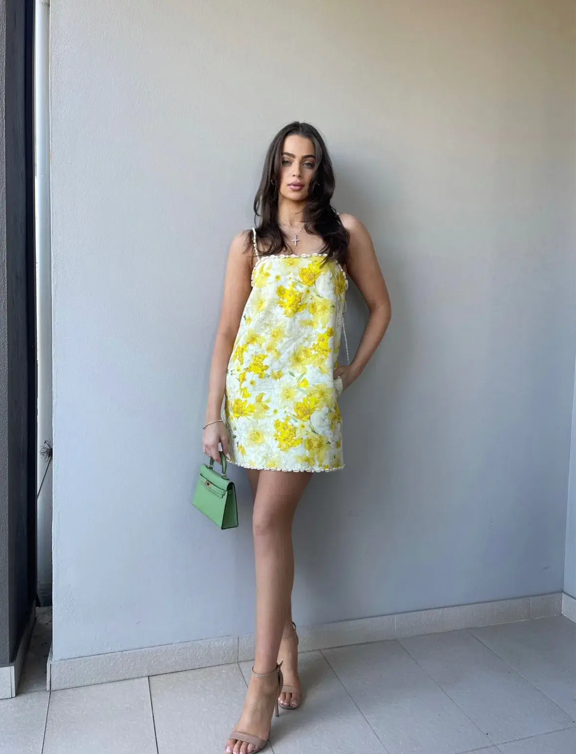 Zimmermann The Wonderland Shell Shift Mini Dress in Daffodil Print Size 1 / AU 10 - Image 3