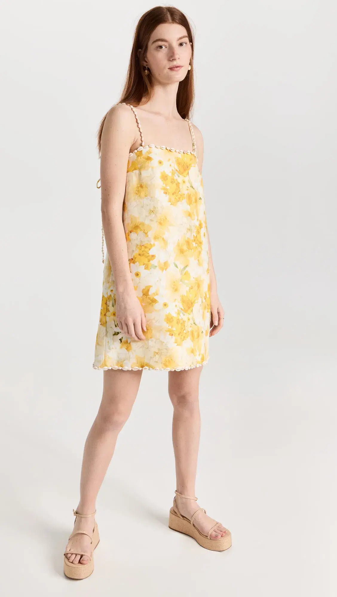 Zimmermann The Wonderland Shell Shift Mini Dress in Daffodil Print Size 1 / AU 10 - Image 4