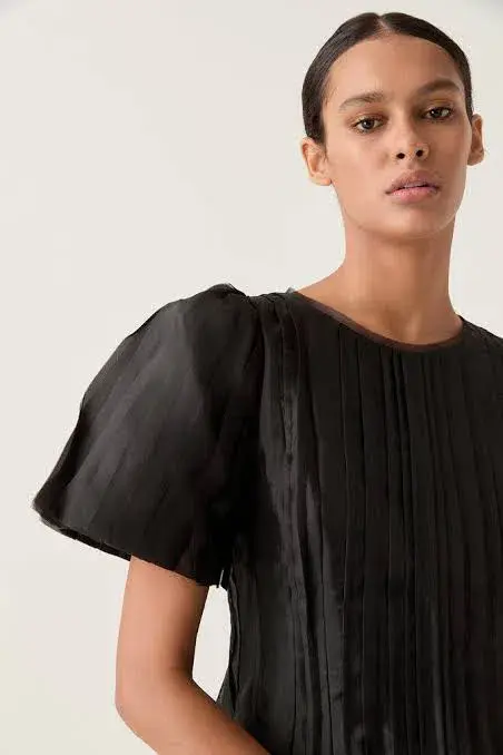 AJE Nova Pleated Midi Dress black Size 12 / L - Image 2