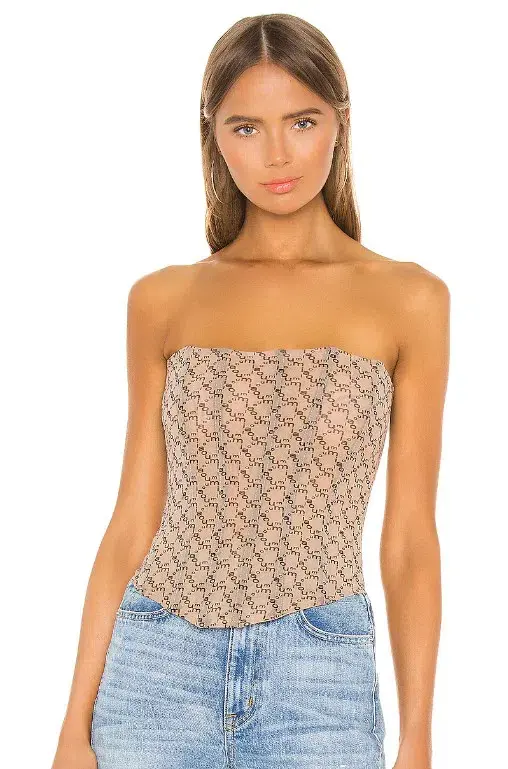Miaou Peri Corset Nude Monogram Size 10 - Image 1