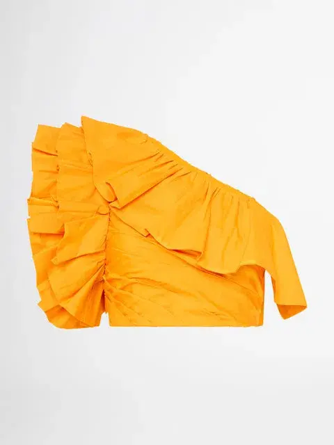 Sheike Allegra Frill Top and Maxi Skirt Set Yellow Size 16/14 - Image 4