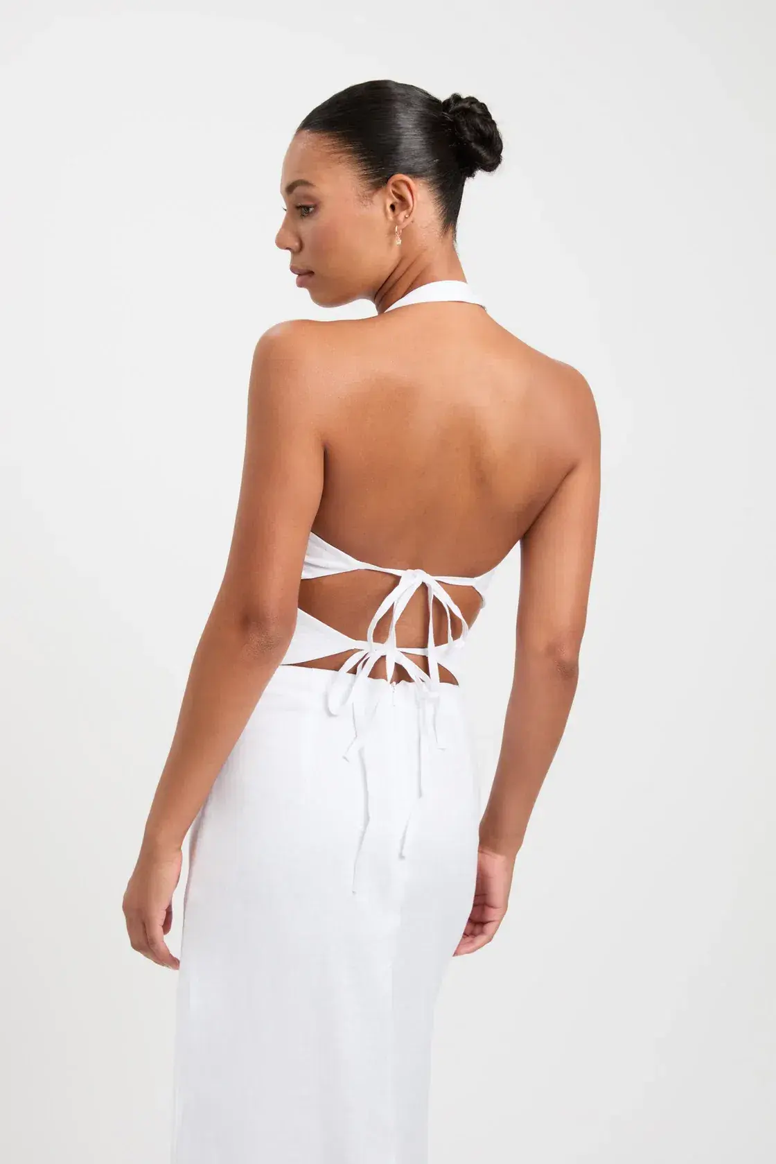 Kookai Tahiti Skirt & Top Set White Size 8  - Image 2