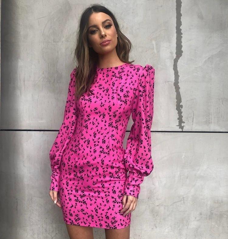 By Johnny Floral Fruits cuffed mini pink size 12  for rent on The Volte - main image