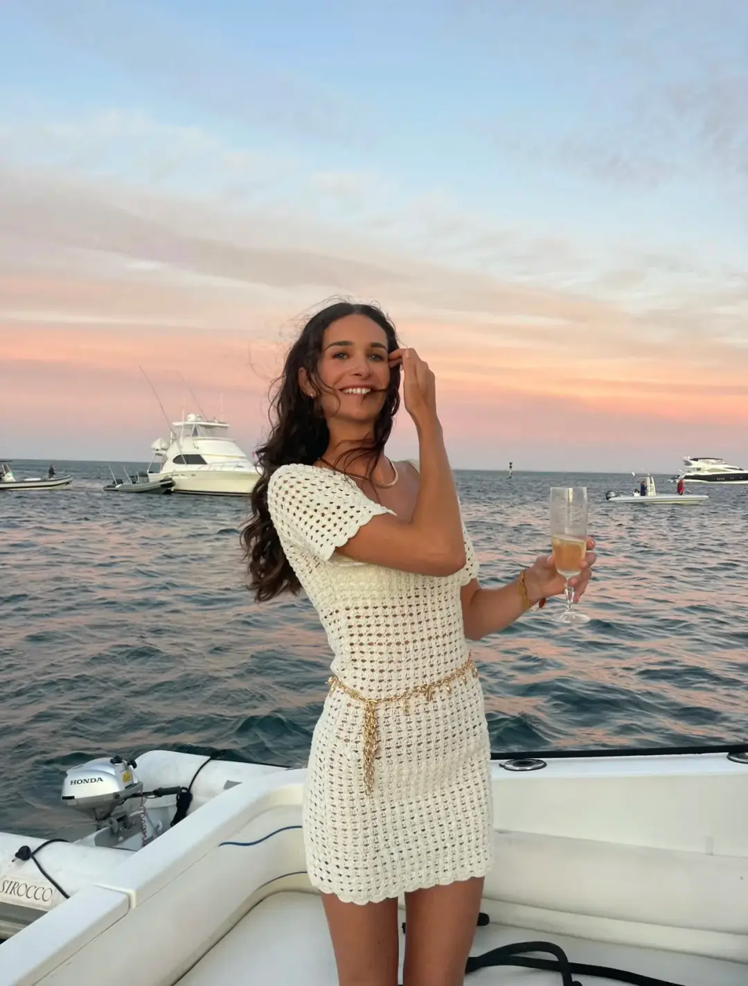 Isabelle Quinn Sofia Mini Dress Ivory White Size AU 4 for rent on The Volte - main image