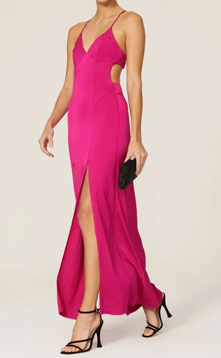 Manning Cartell Facetime Slip Gown Pink Size AU 4 for rent on The Volte - main image