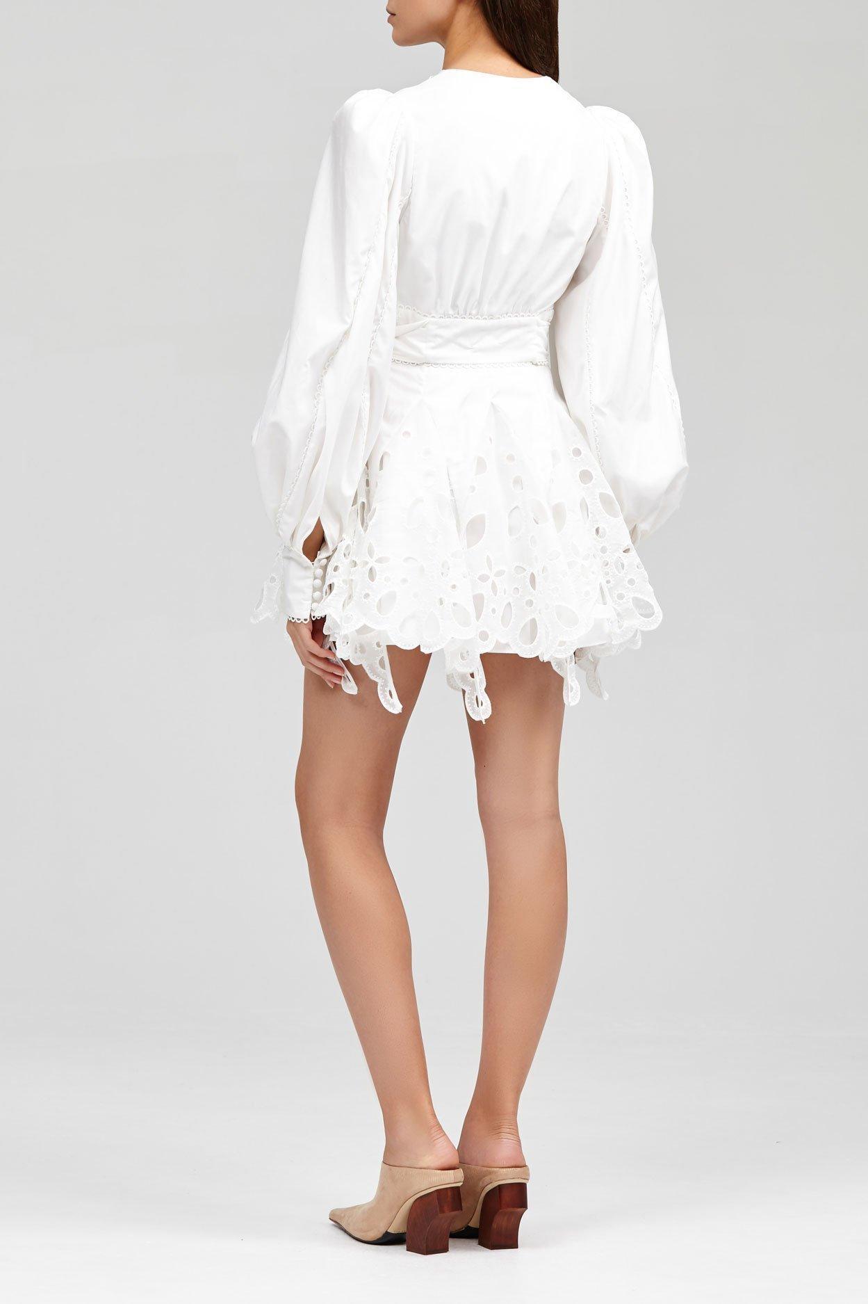 Acler Vicount Mini White Size 14 - Image 3