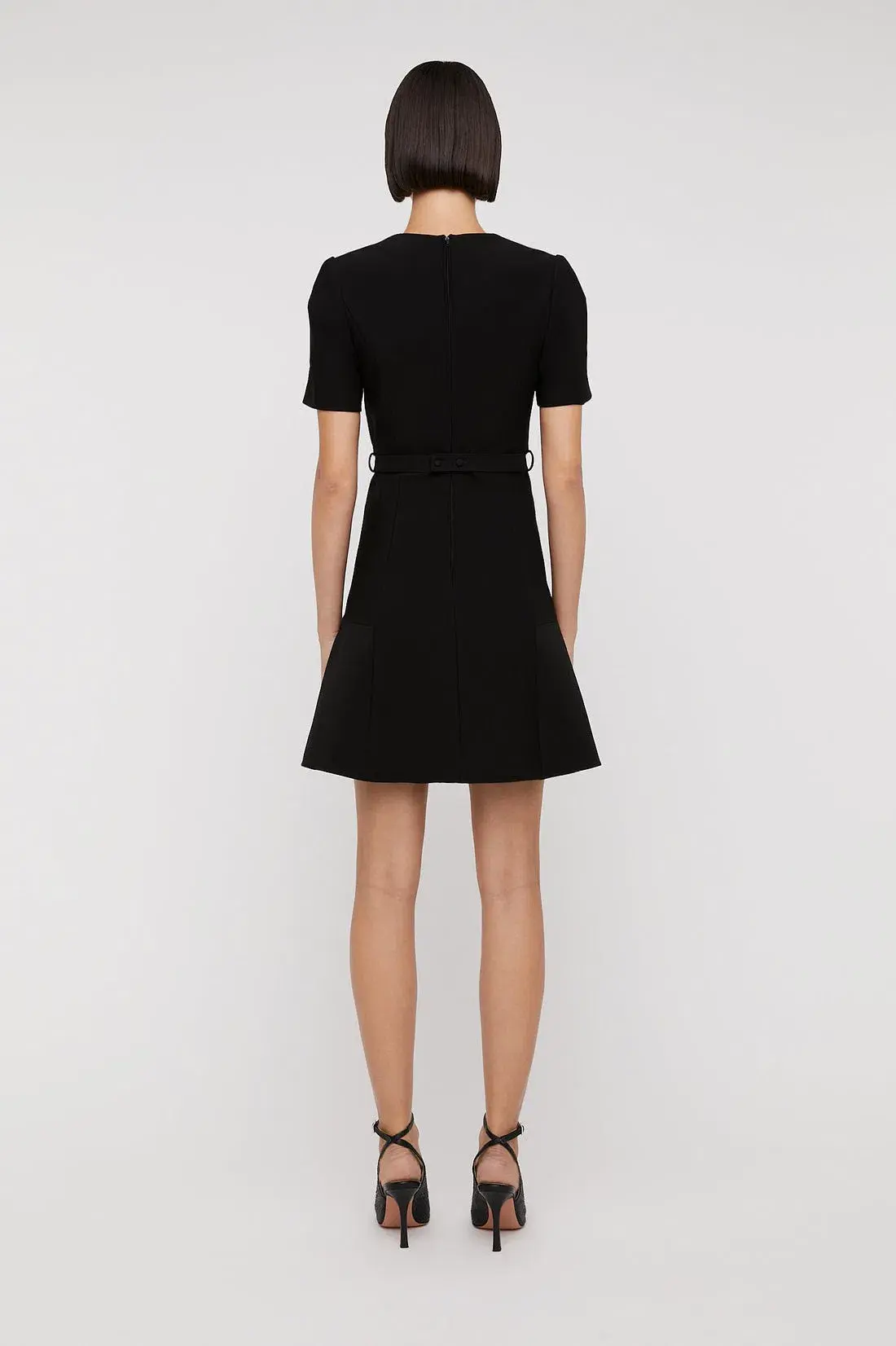 Scanlan Theodore Italian Milano Dress Black Size 12 - Image 3