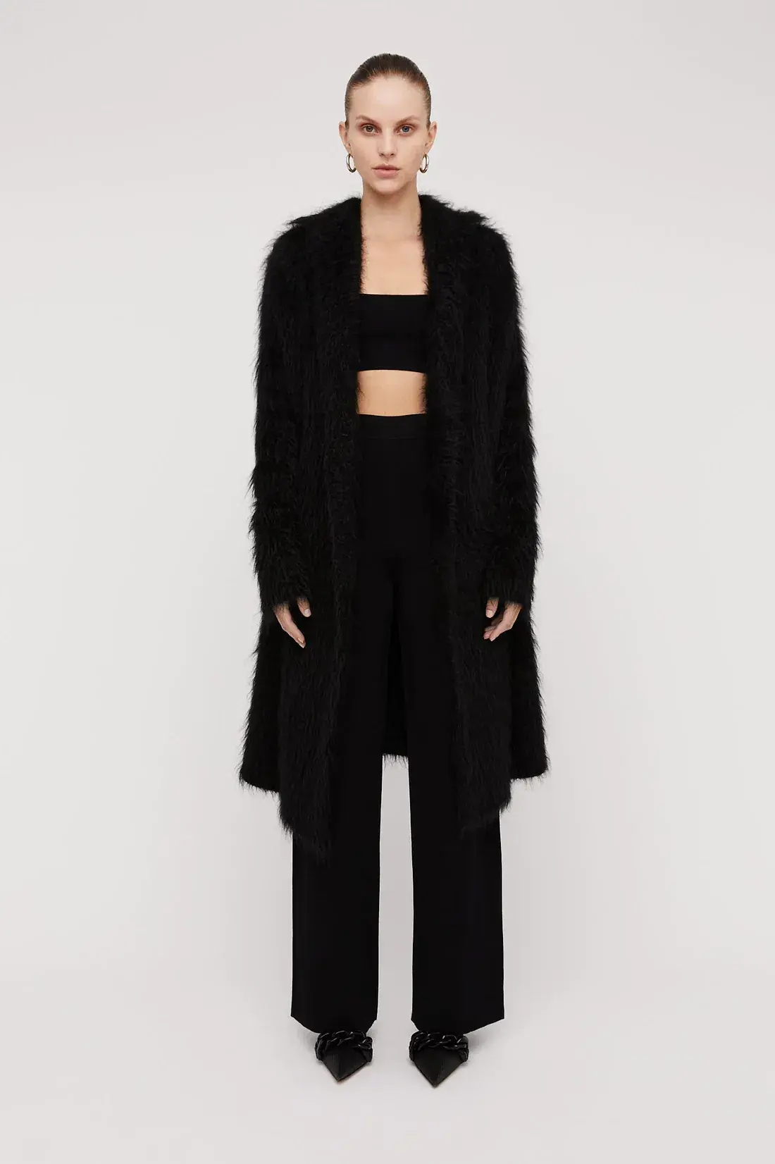 Scanlan Theodore Micro Crepe Trouser in Black in Size AU 10 - Image 1