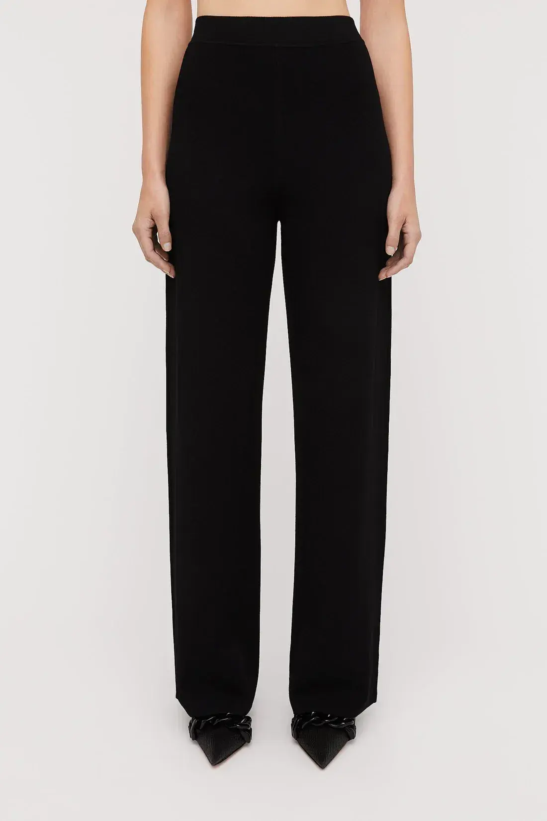 Scanlan Theodore Micro Crepe Trouser in Black in Size AU 10 - Image 2