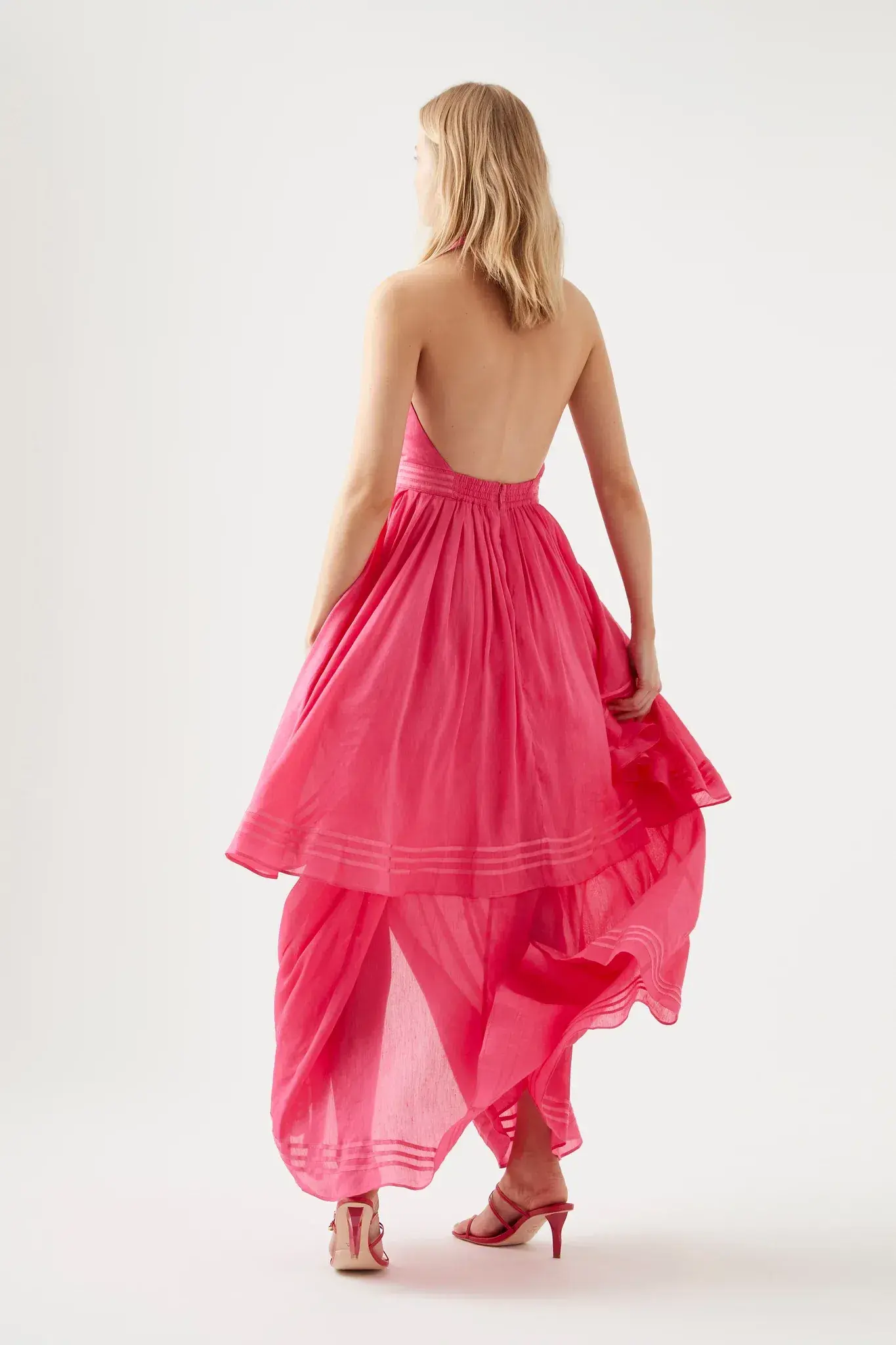 Aje Sienna Dress Fuchsia Pink Size 6 - Image 3