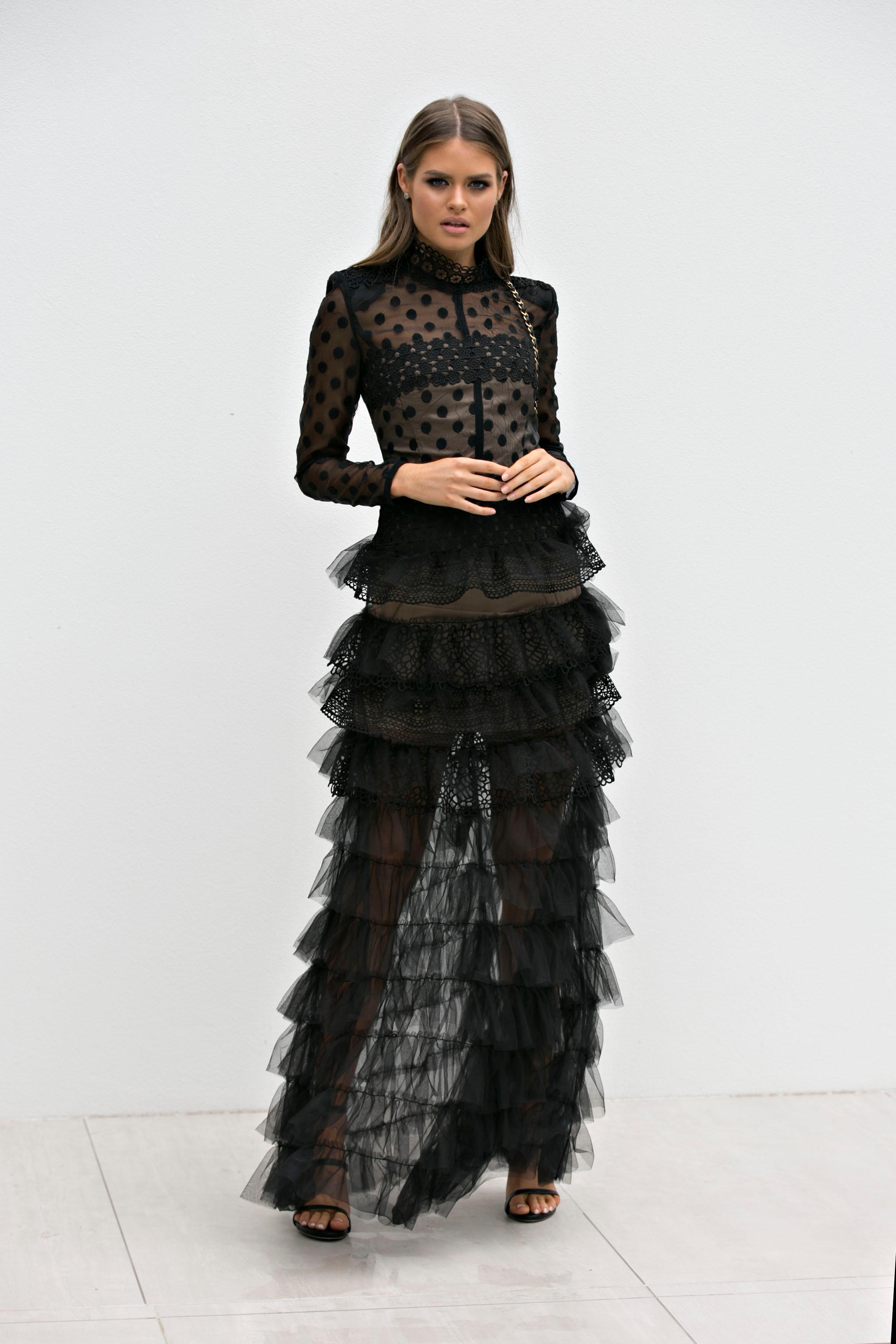 Bronx & Banco Isabella Gown Black Size 12 - Image 2