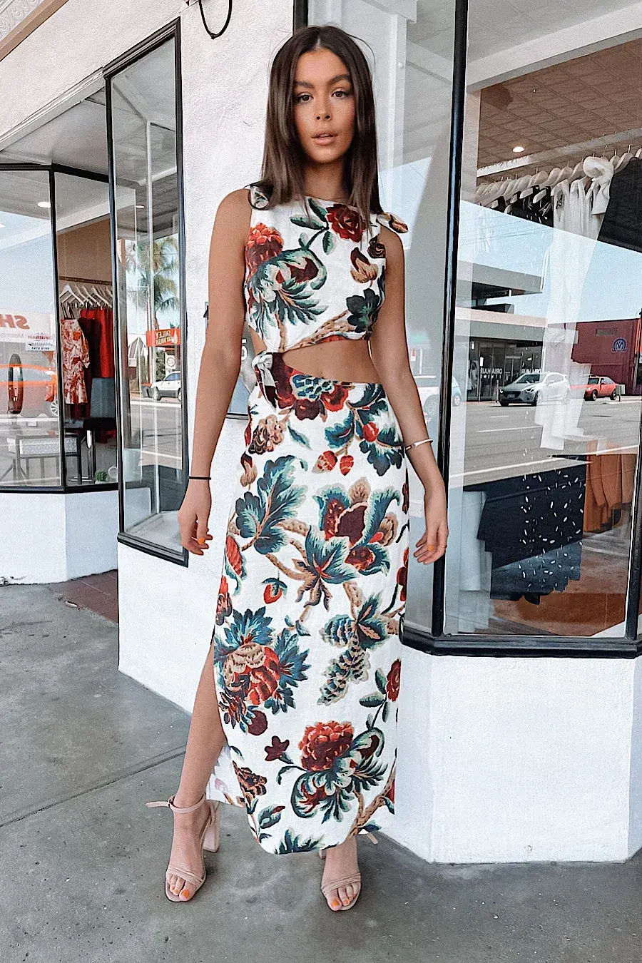Sir the Label Ambroise Knot Dress Print Size 3/AU 12 - Image 2