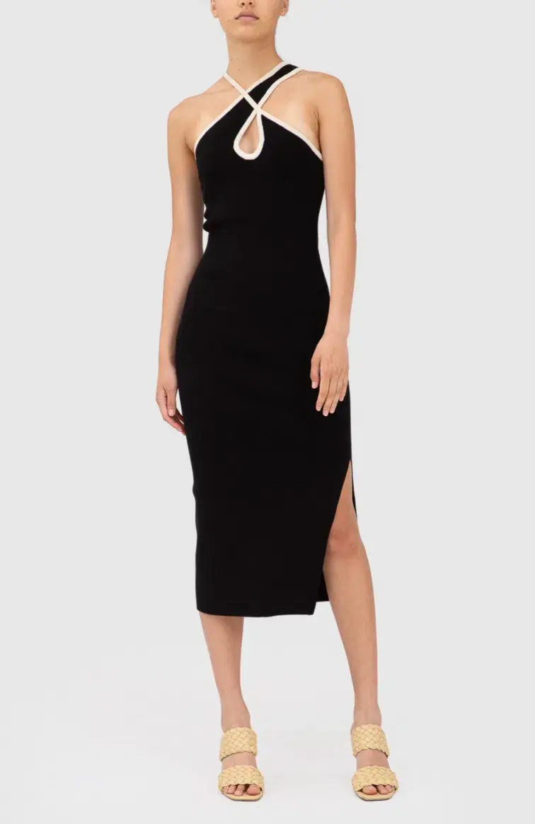 C/MEO Collective Knit Dress Black Size 6 - Image 2