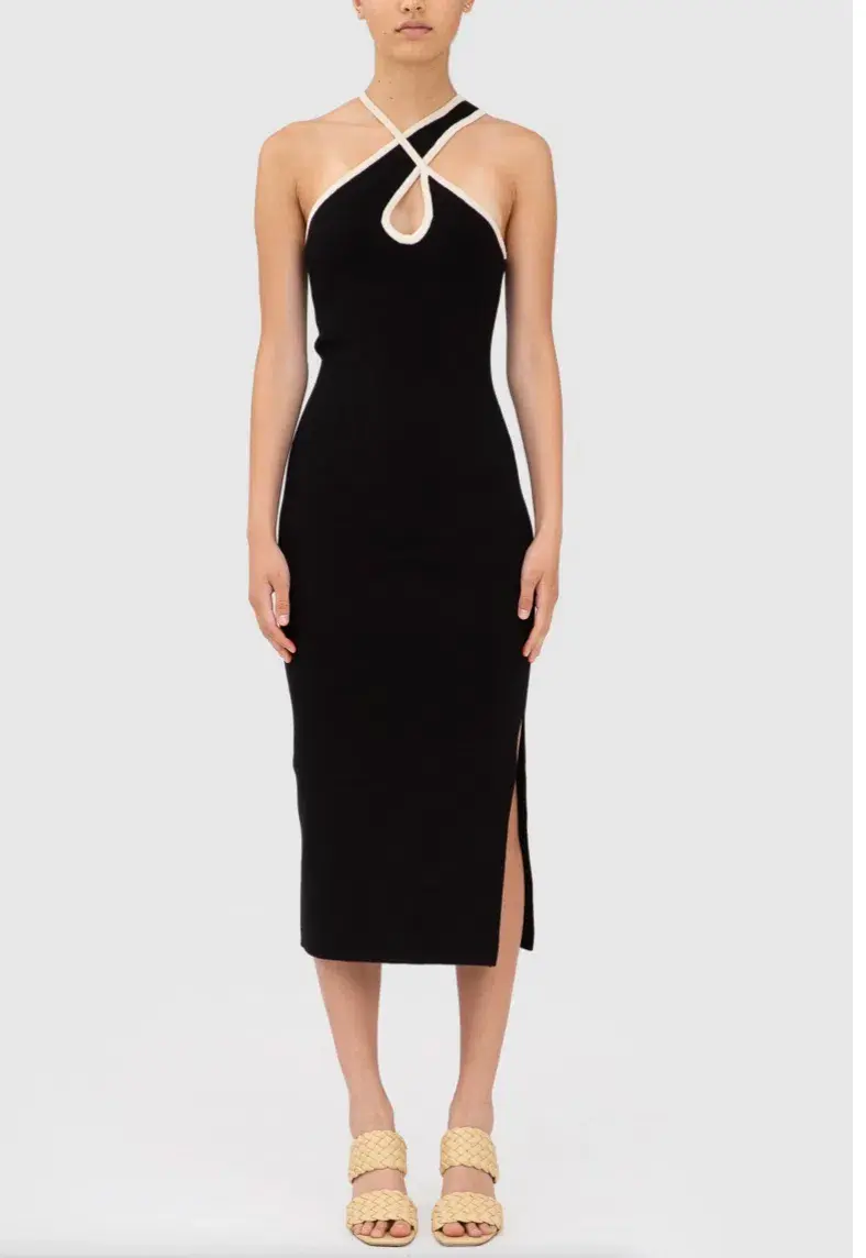 C/MEO Collective Knit Dress Black Size 6 - Image 1