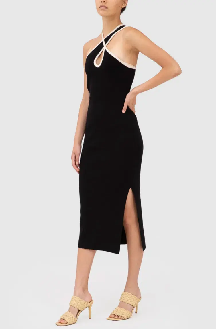 C/MEO Collective Knit Dress Black Size 6 - Image 3