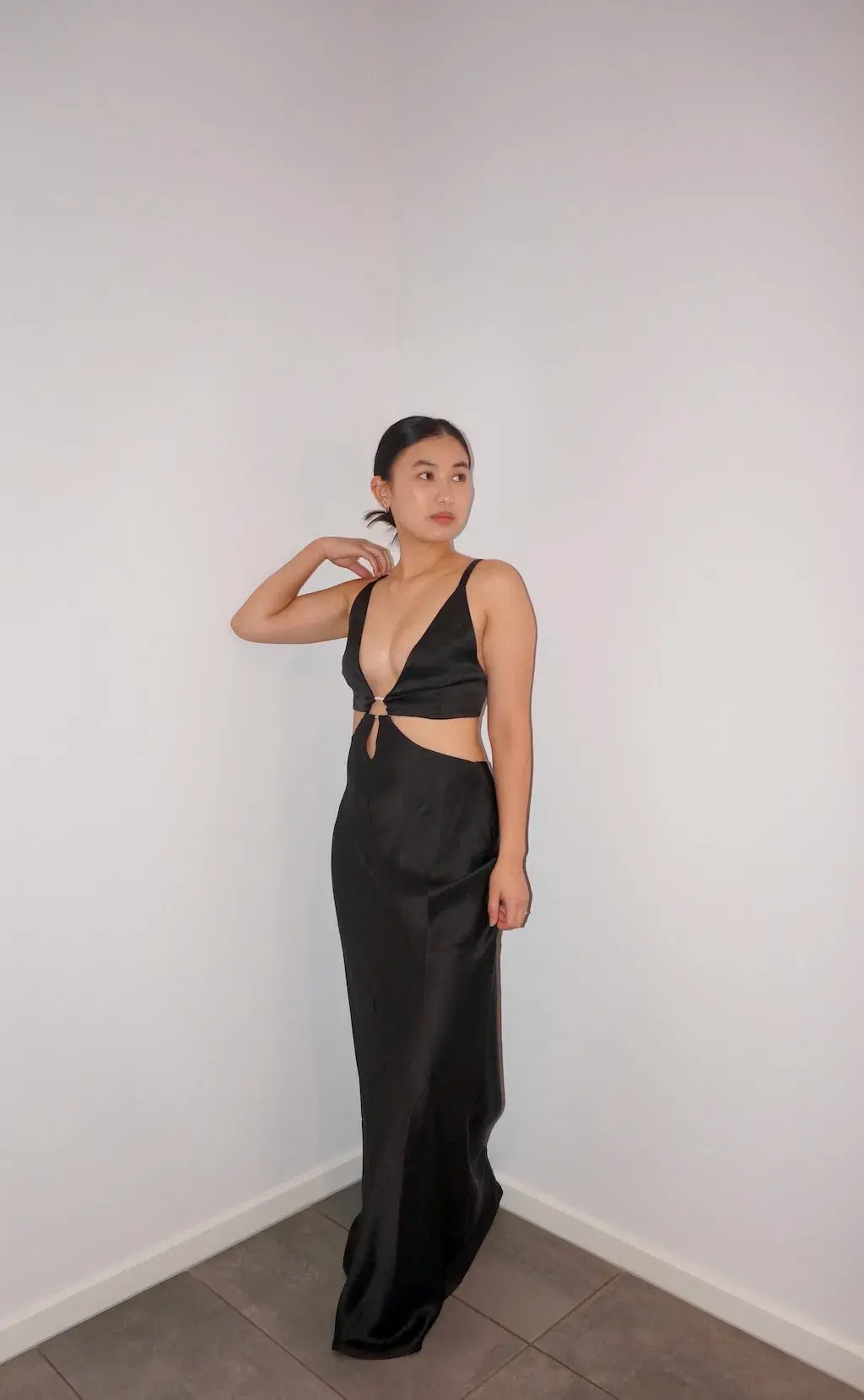 Bec and Bridge Felix V Maxi Dress Black Size 10 - Image 2