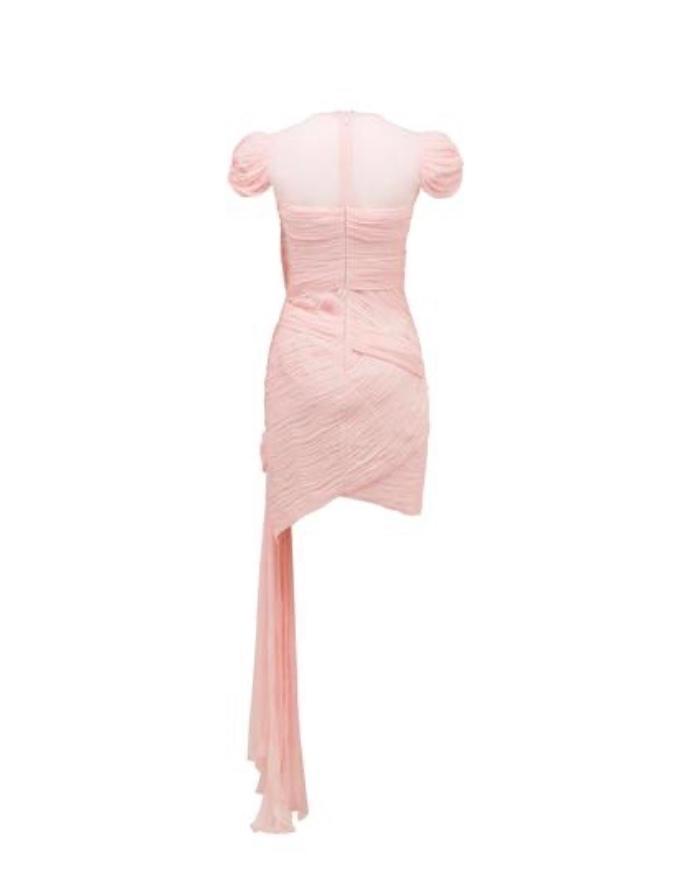 Thurley Reflection Wrap dress size 8 pink  for rent on The Volte - main image