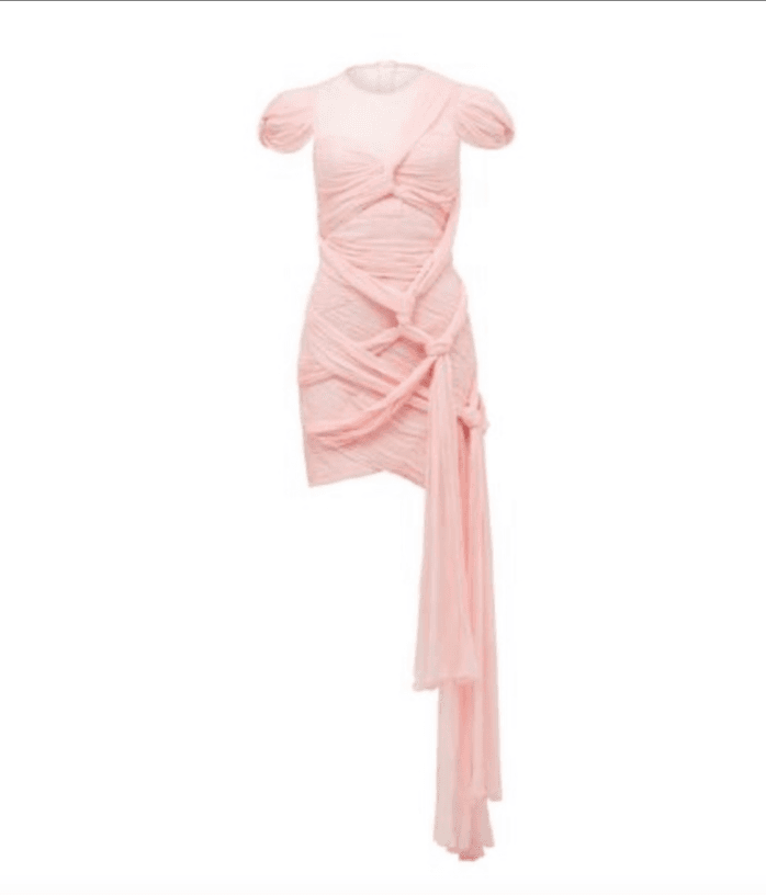Thurley Reflection Wrap dress size 8 pink  for rent on The Volte - main image