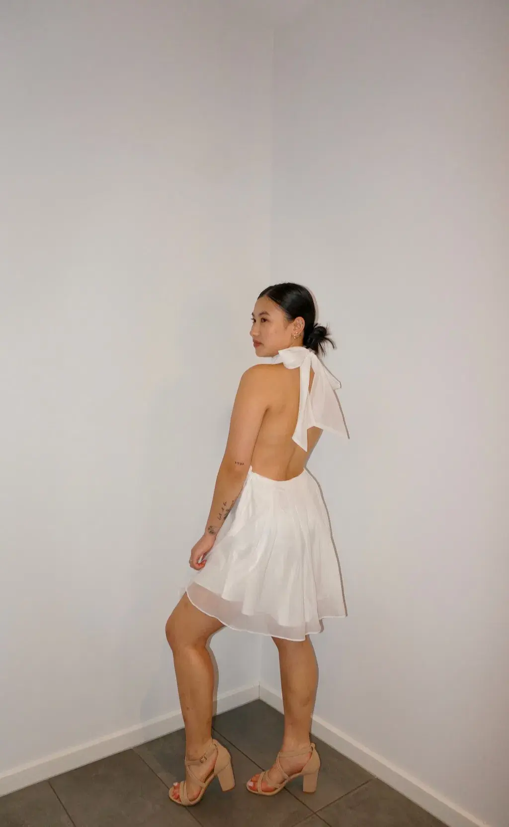 Calia Collection Rosalia Mini Dress White Size 8 - Image 3