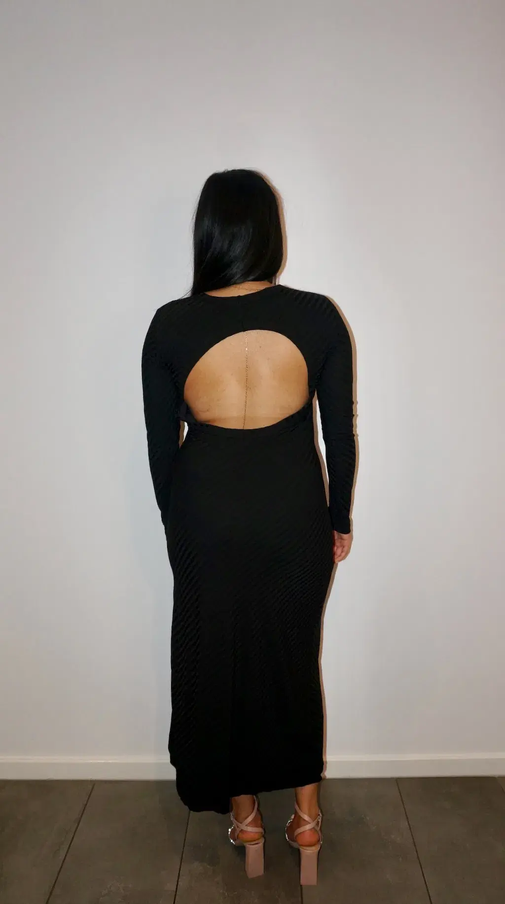 Lover Bobbie Open Back Dress Black Size 6 for rent on The Volte - main image