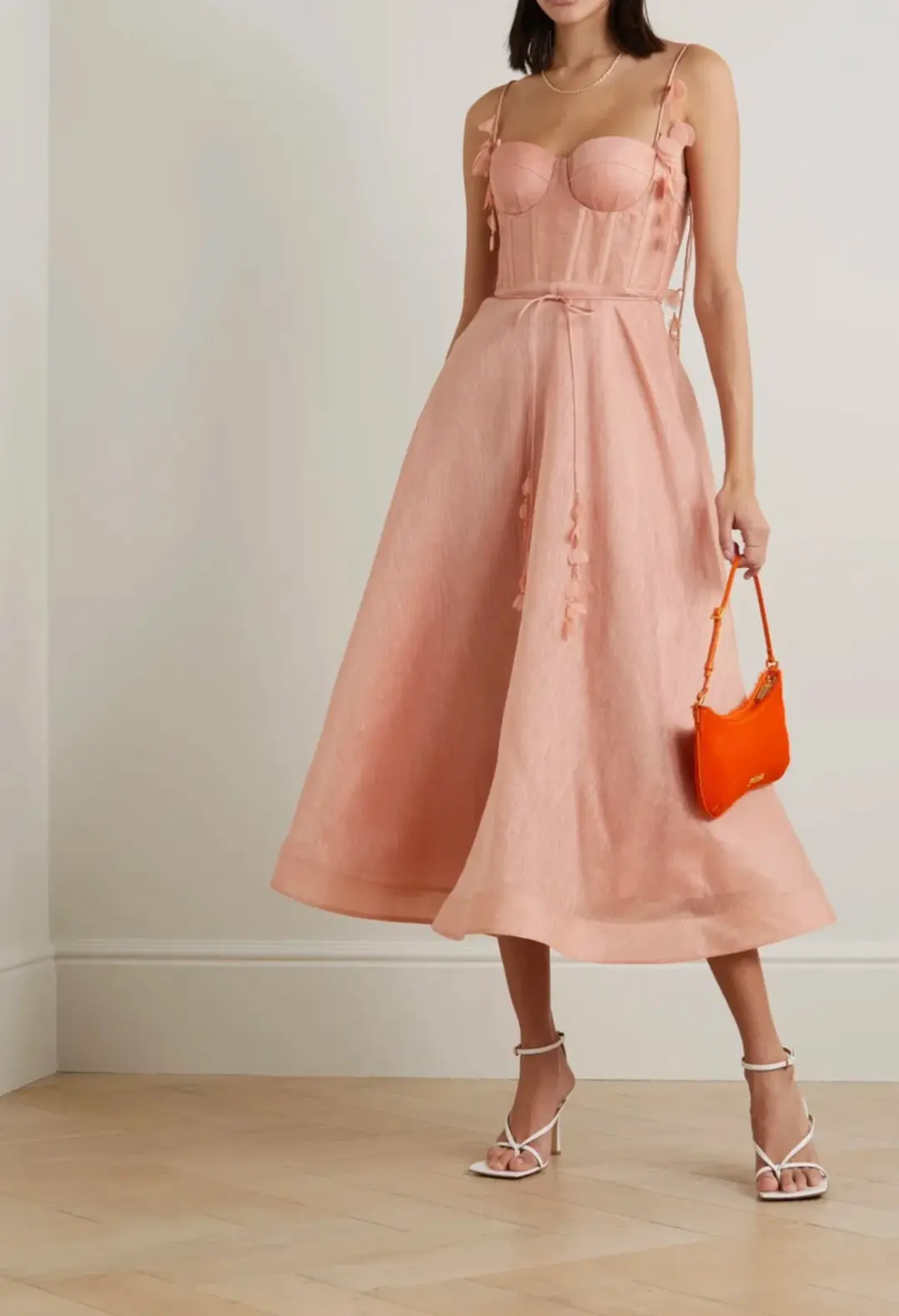 Zimmermann Wonderland Midi Corset Dress Size 8  for rent on The Volte - main image