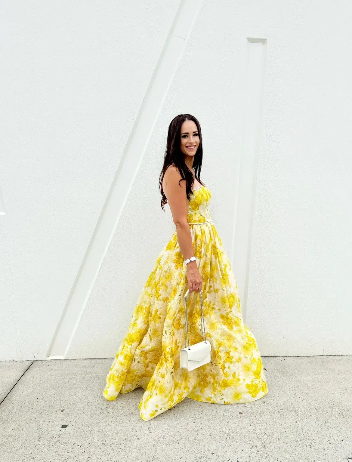 Zimmermann Wonderland Shell Gown Yellow Floral Size 1 / AU 10 - Image 4