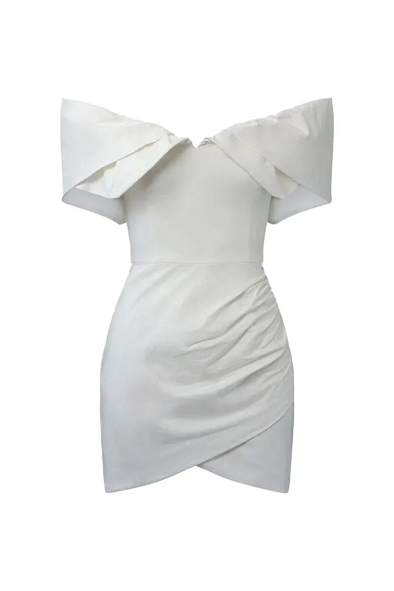 Sofia The Label Hailey Mini Dress in White Size XS / AU 6 - Image 5