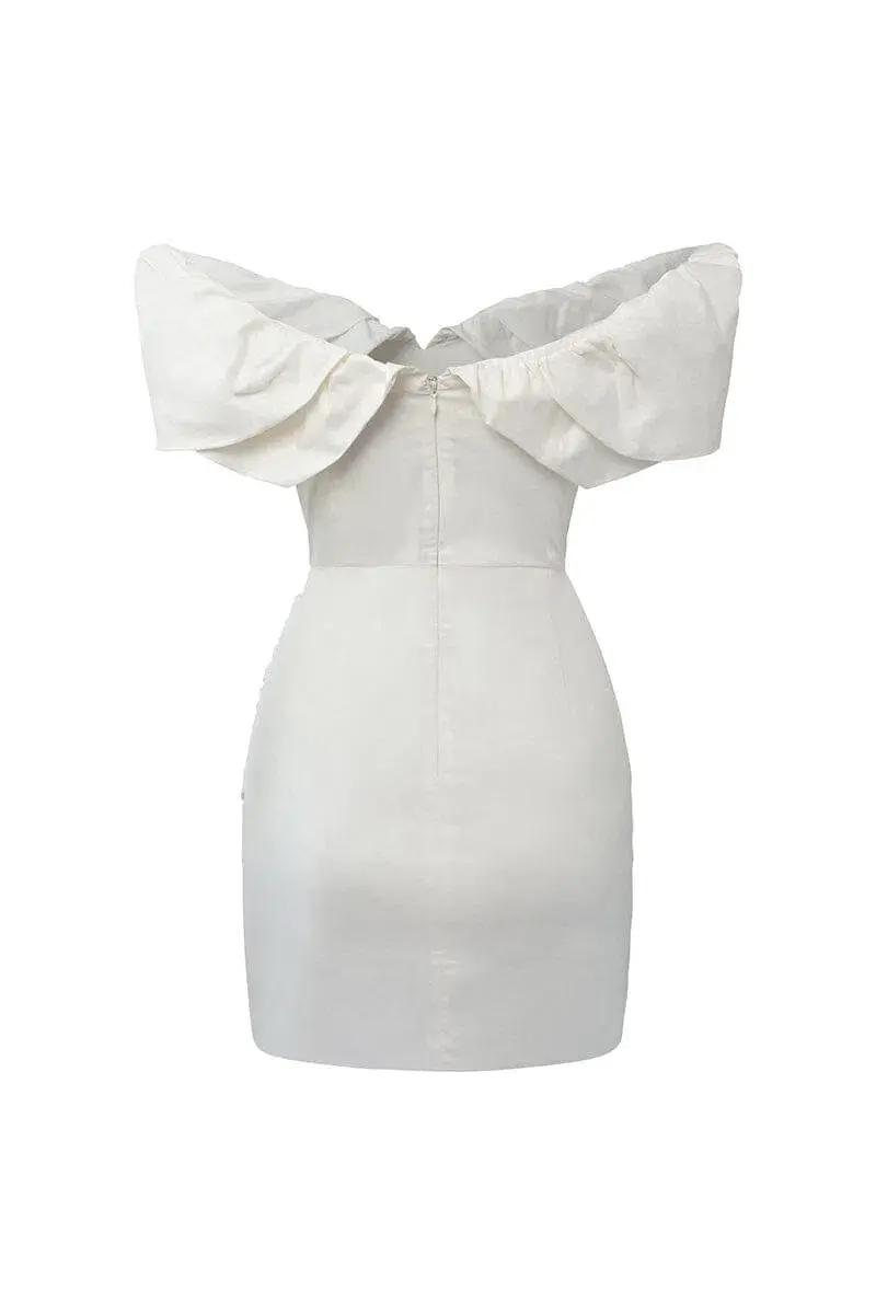 Sofia The Label Hailey Mini Dress in White Size XS / AU 6 - Image 6