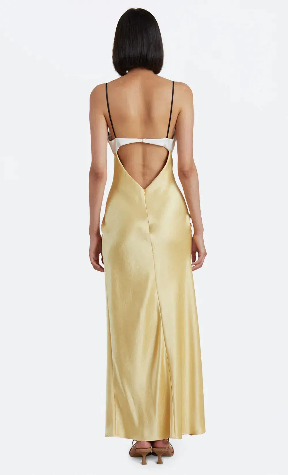 Bec & Bridge Nadia Bustier Maxi Dress Straw/Ivory Size 10 / M - Image 2