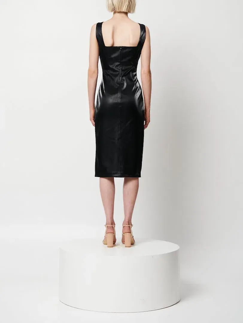 Elliatt Grevillea Midi Dress in Black Size 8 - Image 3