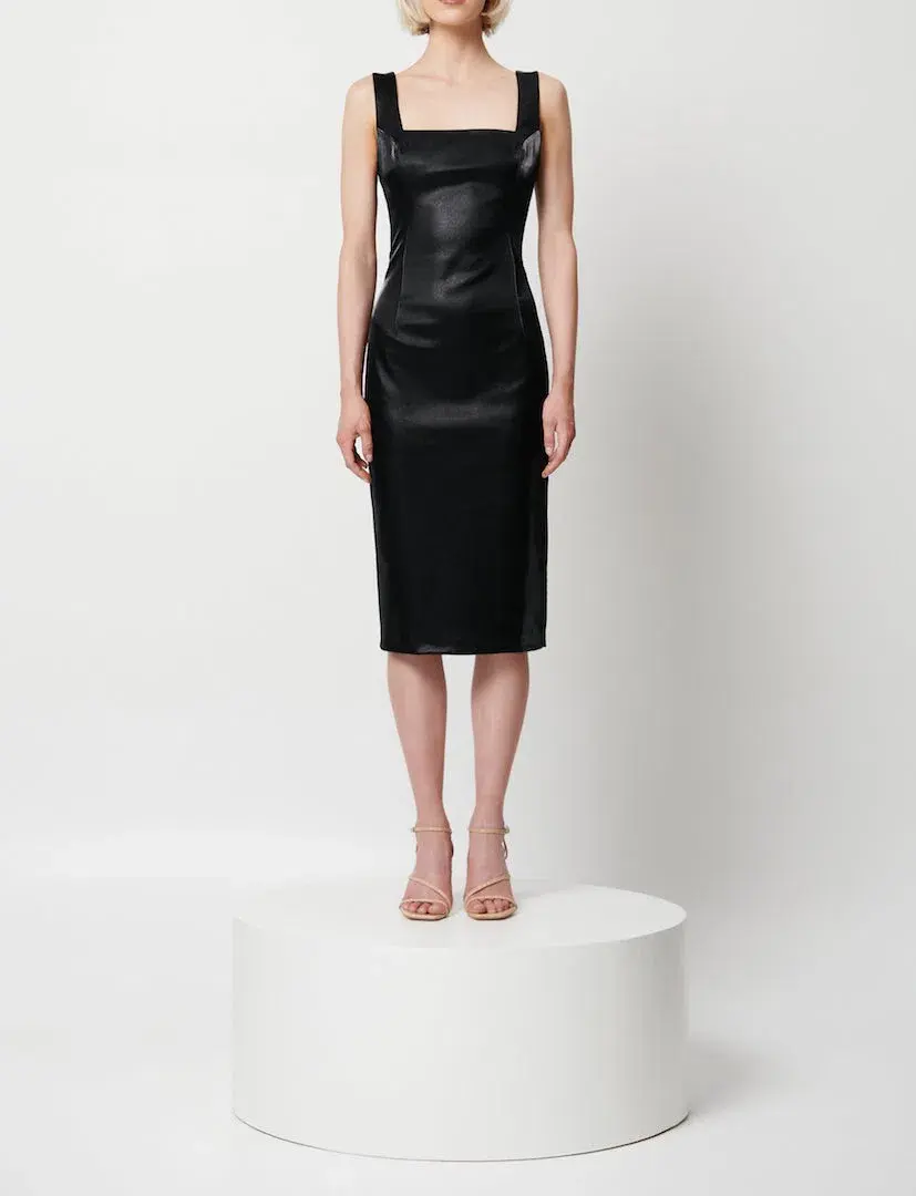 Elliatt Grevillea Midi Dress in Black Size 8 - Image 1