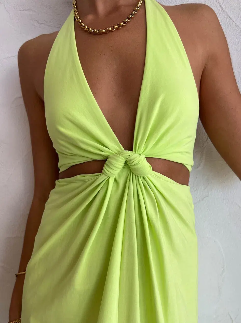 Camila and Marc Zandar Maxi Dress Apple Sorbet Size 6 for rent on The Volte - main image