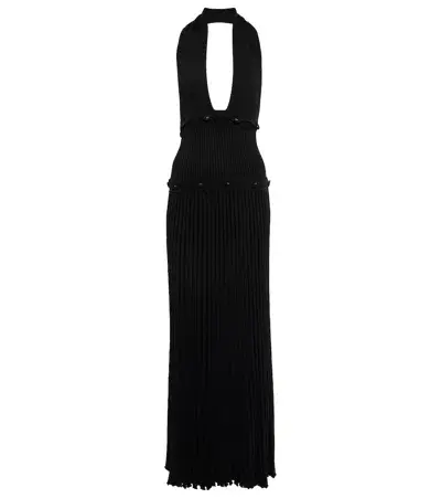 Christopher Esber Deconstruct Backless Halterneck Dress Black Size 6 - Image 4