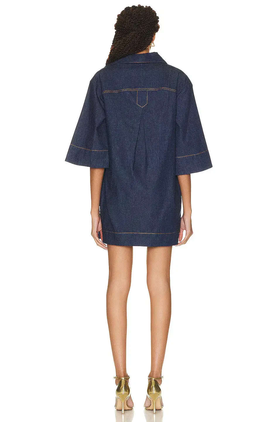 Zimmermann Denim Tunic Dress Ink Size 0 / AU 8 - Image 3