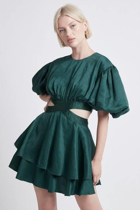 Aje Gracious Cut Out Mini Green 12 - Image 1