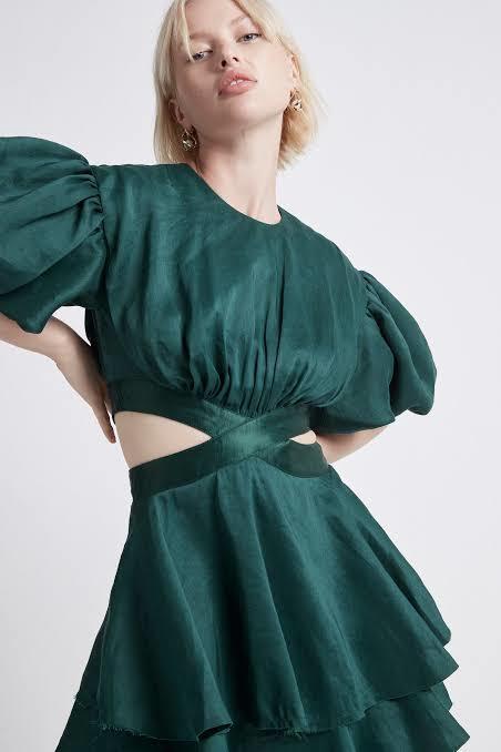 Aje Gracious Cut Out Mini Green 12 - Image 2