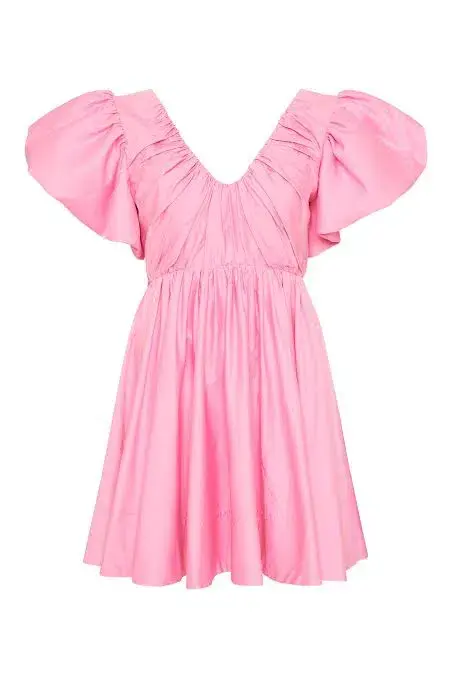 Aje Gretta Bow Back Mini Dress Ballet Pink Size AU 8 - Image 6