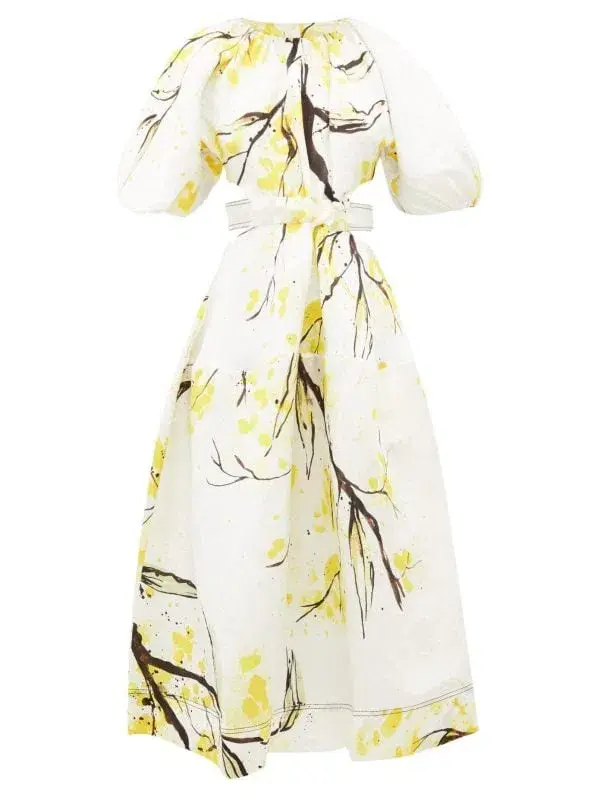 Aje Mimosa Dress White Size AU 6 - Image 4
