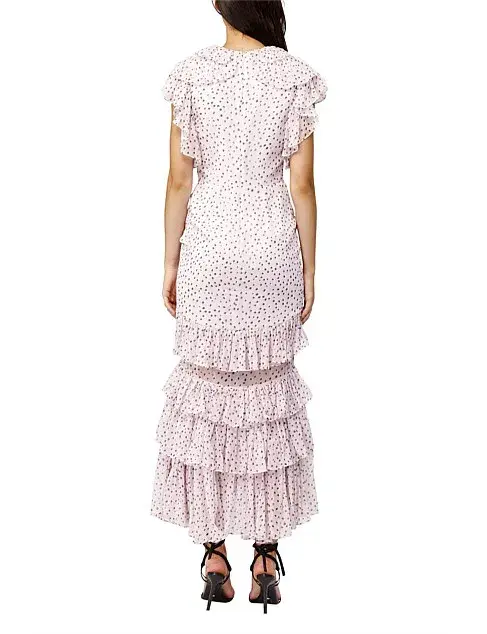Acler Wendell Dress Polka Dot Lilac Size AU 12 - Image 4